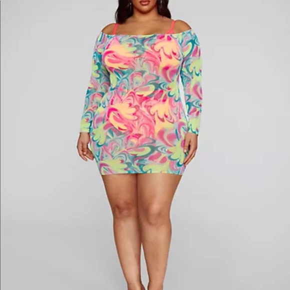 Melanie Off Shoulder Cover-Up Dress - Picture 2 of 3